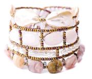 Ziio bracelet made with pink opals, other semi-precious stones and sterling silver. Salang carries the largest selection of Ziio jewelry in the U.S.